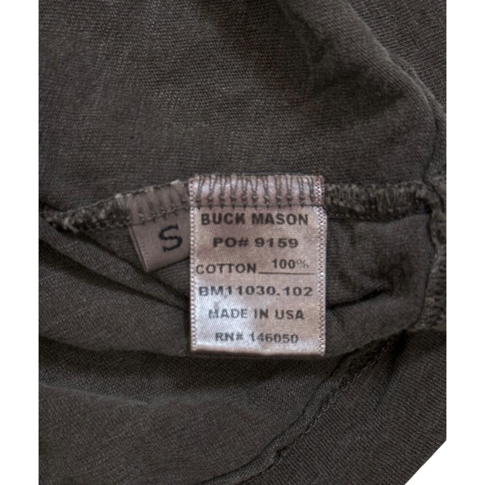 Buck Mason Men's Slub Classic Straight Hem Crewneck Made in USA Tee T-Shirt - Picture 3 of 4